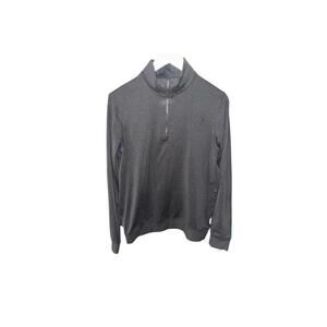 Vuori Black Quarter Zip Crewneck Mens SM Like New